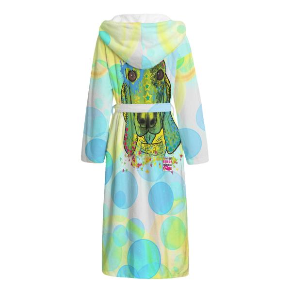 Bunter Bademantel Paolo aus Flanell – flauschig & farbenfroh, Größen S–2XL